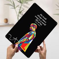 Kanye West Quote Printed Poster Customized Retro Wall Art Vintage Metal Tin Signs for Home Aesthetic Room Decor Men Coffee Bar 20x30cm（7.8x11.8inch） white
