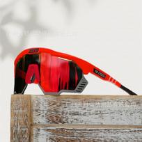 SCICON KUNKEN poliarizuoti akiniai dviračių sportui, tas pats modelis, kurį dėvėjo Bogača „Tour de France“ Red frame, red film（Hal red