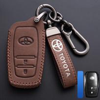 Odinis automobilio nuotolinio valdymo pultelio dėklas-dangtelis Toyota Corolla SE 2023 Camry 50 55 TLC200 Yaris Land Cruiser Prado150 RAV4 Venza SIENNA black