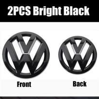 2 vnt. ABS automobilio priekinių grotelių emblema, galinės bagažinės ženklelis, priedai VW GTI Golf MK6 MK7 Polo Passat B6 CC Tiguan T-ROC Jetta Arteon 2007-2011 PASSAT B6