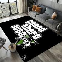 G Grand T Theft S Auto G GTA 6 Žaidimas Žaidėjas Kilimas Kilimas Menas Kambario Dekoras Namai Miegamasis Sofa Dovana Vaikų Kilimas Neslystanti Grindų Kilimėlis 50cmx80cm