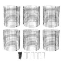 Plant Protector Cage Cage, Wire Mesh Panels with Stakes And Zip Ties, Metal Anti-Digging Poultry Guard for Protecting Vegetables Flowers Saplings from 6pcs