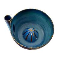 Drainage Fruit Bowl Cleaner Berry with Holes Rinse Wash Rustic Style Basket for Kitchen Countertop Plastic Strainer šviesiai mėlyna spalva