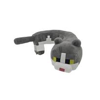 Minecraft pliušinis U formos katės kaklo pagalvės žaislas, lenkta pliušinė katės lėlė, minkšta miela katės pagalvė kelionėms, miegui U-shaped curved cat