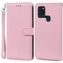 A21S dėklas Samsung Galaxy A21S dėklas Piniginė Odinis atverčiamas dėklas Samsung A21S dėklas A 21s A217F Minkštas silikoninis dangtelis Fundas For Samsung A21S gray