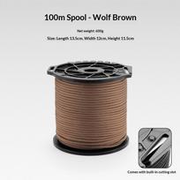 9 Core Paracord Rope 100M Spool Braided Outdoor Camping Tent Guy Rope Heavy Duty Lanyard For Hiking Survival Diy Craft Use A1 orange