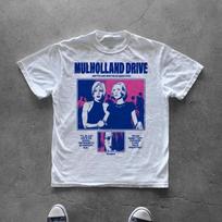 Vintažiniai Mulhollando kelio Klasikinio filmo marškinėliai David Lynch Filmo meno spaudinys Unisex apvalia apykakle trumpomis rankovėmis Retro laisvalaikio medvilniniai marškinėliai vyrams ir moterims 4XL blue