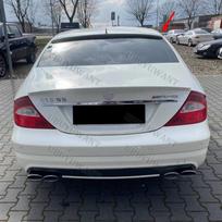 For CLS Class W219 CLS300 CLS350 CLS400 2004 - 2011 High-Kick Rear Deck Spoiler Lid Tail Fin Carbon FiberGood product Unpainted gray