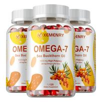 Xemenry Šaltalankių aliejus 1000 mg 120 minkštųjų kapsulių - Omega-7 palmitoleino rūgštis, Antioksidacinė parama, Kasdienė savijauta 120*3