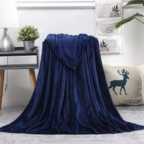 Namų vientisos spalvos flanelinė svertinė antklodė Super šilta minkšta kieta antklodė sofai patalynei 50x70/70x100/120x200/150x200/180x200/200x230cm 50x70cm tamsiai mėlyna spalva
