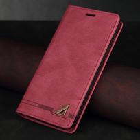 Apsaugos nuo vagystės odinis dėklas, skirtas Redmi Note 11 11S 10 10S 9 9S 8 7 Redmi 10 10A 10C 9A 9C 8A 7A Mi POCO X3 X4 M4 Pro telefono dangtelis Redmi Note 9S(9 Pro) vyno raudonos spalvos