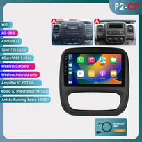 Carplay 4G 2din Android Car Radio Multimedijos vaizdo grotuvas, skirtas Opel Vivaro B 2014 - 2018 Renault Traffic 3 Navi GPS Autoradio Head Unit Stereo Audio BT HC2 4Core 2G 32G (Type A)