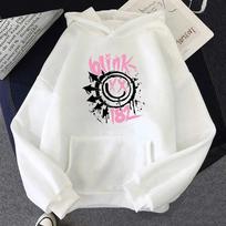Blink 182 Hoodies Moterims/Vyrams Estetiški Harajuku Grafiniai Hoodies Unisex Ruduo Žiema Laisvalaikio Vintage Puloveriai Palaidinės Drabužiai Unisex M white