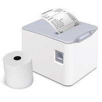Bisofice terminis gavimo spausdintuvas 80 mm stalinis tiesioginis terminis spausdinimas USB+LAN jungtis didelės spartos EU PLUG balta