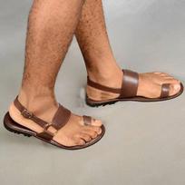 Vyriški batai Vyriški plokščiapadžiai Vyriški basutės Vasarinės šlepetės Batai Vyriški Flip String Vintage Pu Outdoor Didelio dydžio Sandalai Zapatos De Hombres 47 brown