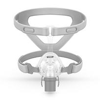 YUWELL YN-02 Cpap kaukės Cpap nosies kaukė miego apnėjos burnos ir nosies kaukė su galvos apdangalu cpap aparatams nuo miego apnėjos M gray