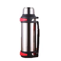 1600-3000 ml didelio termoso butelio vakuuminės kolbos nerūdijančio plieno hidroizoliuotas vandens terminis puodelis su dirželiu 48 valandų inhaliacija 1600ML gray