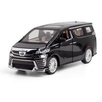1/24 TOYOTA Vellfire MPV Lydinio Automobilio Modelis Metaliniai Žaisliniai Transporto Priemonės Automobilio Modelis Simuliacija Garsas ir Šviesa Kolekcija Vaikų Dovanos juoda