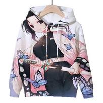 2024 Anime Demon Slayer Džemperis Kamado Nezuko Užtraukiamas Su Gobtuvu Patogus Apvalaus Kaklo Gatvės Džemperis su Gobtuvu Vyrams ir Moterims 100CM gray