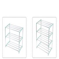 DIY Shoe Rack Storage Rack Dormitory Household Storage Box Shoe Rack Aluminum Vertical Shoe Rack ADM Three Tier