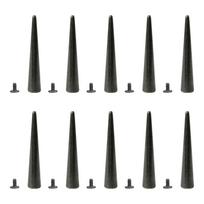 10 Set Alloy Spikes Gothic Style Embellishments Alloy Rivets Cone Spikes for Bags Shoes and Other Craft Projects 8