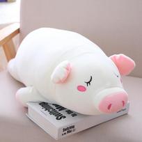 [Funny] 40~60cm Baby Lovely Plush Animal Lying down sleeping pink Pig Dolls Soft PP Cotton Stuffed Hold Pillow Toy girl gift 40cm balta