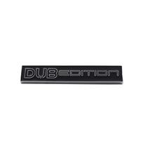 Automobilio stilius DUB Edition Automobilio sparnas bagažinė Lipdukas Emblema Ženklelis Lipdukas chrome-black black
