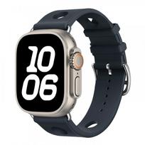 Scub H Nardymo dirželis Apple Watch Ultra 3/2/1 49mm, silikoninis kvėpuojantis dirželis iWatch Series 11 10 9 8 SE 44mm 40mm 46mm 42mm Series 11/10 46mm prūsijos mėlyna spalva