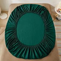 Paklodė su gumomis Neslystančios Reguliuojamos Čiužinio Užvalkalai Viengulei Dvigulei Karališko dydžio Karalienės dydžio Lovai 2PCS Pillowcase48x74 žalia