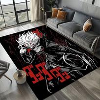 3D DAN DA DAN Anime Animacinis Kilimas Svetainei Miegamajam Namų Sofos Dekoravimui, Vaikų Žaidimų Neslystantis Grindų Kilimėlis Dovana 40x60cm( 15x23in ) gray