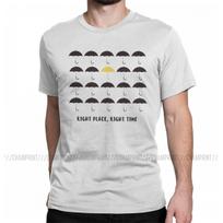 HIMYM Teisinga vieta Teisingas laikas T-shirt Vyriški medvilniniai T-shirtai Kaip sutikau jūsų mamą Marškinėliai Trumpomis rankovėmis Drabužiai Gimtadienio dovana M white