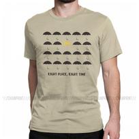 HIMYM Teisinga vieta Teisingas laikas T-shirt Vyriški medvilniniai T-shirtai Kaip sutikau jūsų mamą Marškinėliai Trumpomis rankovėmis Drabužiai Gimtadienio dovana M beige