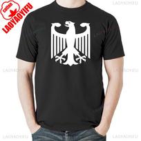 Vokiečių erelis Deutschland Bundesadler Vokietija Marškinėliai Tee Dovana Naujas apvalia kaklo iškirpte trumpomis rankovėmis Prigludęs džemperis kasdieniam dėvėjimui XL beige