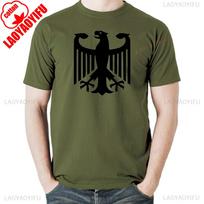 Vokiečių erelis Deutschland Bundesadler Vokietija Marškinėliai Tee Dovana Naujas apvalia kaklo iškirpte trumpomis rankovėmis Prigludęs džemperis kasdieniam dėvėjimui L black
