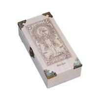 Rectangle Tarots Box Playings Card Container Jewelry Storage Case Packing Box white