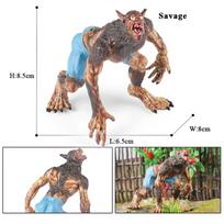 Oenux Phoenix Cerberus Tree Monster Model Snake Magma Puppet Bat Dragon Dinosaurs Action Figures Animals Toy Collection Kid Gift gray