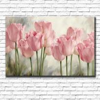Tulip Plant Flowers Oil Painting Shop Front Home Decoration Hotel Hanging Decorative Painting Decoracion Salon Wall Art  No Frame 40*50cm beige