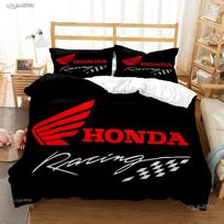 HRC-HONDA Motociklo logotipas Antklodės užvalkalas, Antklodė, Lovos patalynės komplektai, Minkštas antklodės užvalkalas ir pagalvių užvalkalai paaugliams, Viengulis/Dvigulis/Karalienės dydžio/Karaliaus dydžio 70x133cm