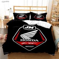 HRC-HONDA Motociklo logotipas Antklodės užvalkalas, Antklodė, Lovos patalynės komplektai, Minkštas antklodės užvalkalas ir pagalvių užvalkalai paaugliams, Viengulis/Dvigulis/Karalienės dydžio/Karaliaus dydžio 70x133cm