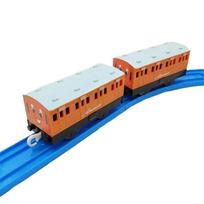 Tomas ir Draugai Plastikinis Master Rail Universalus vagonėlis Annie Clarabel Berniuko Žaislinis traukinukas Modelis Vaikams Kalėdinė Dovana brown
