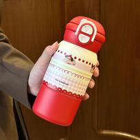 My Melody nerūdijančio plieno termosinis vandens buteliukas (Piltuvėlis ir šiaudelis) 480 ml one size raudona