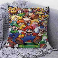 Animacinis Super M-Marios Mielas Pagalvės Užvalkalas Pagalvės Užvalkalas Svetainės Sofos Namų Dekoras Individualus 45x45 cm