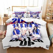 Kpop Babymonster Patogus antklodės užvalkalas Pagalvės užvalkalas Lovos skalbinių komplektas Vaikų miegamojo dekoracija Namų tekstilė 180*220cm 3pcs