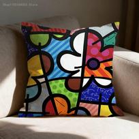 B-BrittoES Laimingosios meno judėjimo užvalkalas pagalvei 50x50cm 40x40cm 55x55cm 45x45cm 30x30cm kvadratinei miegamojo pagalvei 40cmx40cm