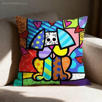 B-BrittoES Laimingosios meno judėjimo užvalkalas pagalvei 50x50cm 40x40cm 55x55cm 45x45cm 30x30cm kvadratinei miegamojo pagalvei 65cmx65cm