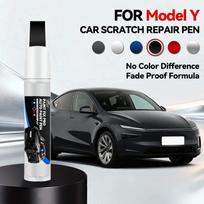 Skirta Tesla Model Y 1996-2026 Automobilio dažų taisymo pieštukas Automobilio paliesimo pieštukas Juodas Baltas Tesla ratų dažų taisymo priemonė Dažų taisymas gray