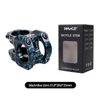 Wake Mtb Power Stem Road Bike Mountain Bicycle Bridge Short Power 31.8mm 35mm Road Handlebar Table Adjustable Stem Riser Cycling gray