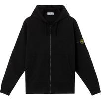 Stone Island logotipas su užtrauktuku vyriškas gobtuvas Hoodies K2S156100061S0051-V0065 XXL black