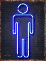 Neoniniai ženklai Unisex Tualetas Neono ženklas Plakatas Metalo skardos ženklas Klubas Pub Estetika Sieninė dekoratyvinė plokštelė Kambario dekoracija Tapyba 20x30cm