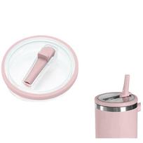 Tumbler Straw Cover Flip Replacement Fit For Stanley Quencher Spill Proof Splash Resistant Tumbler Lids Reusable Straw Lid One Size rožinė